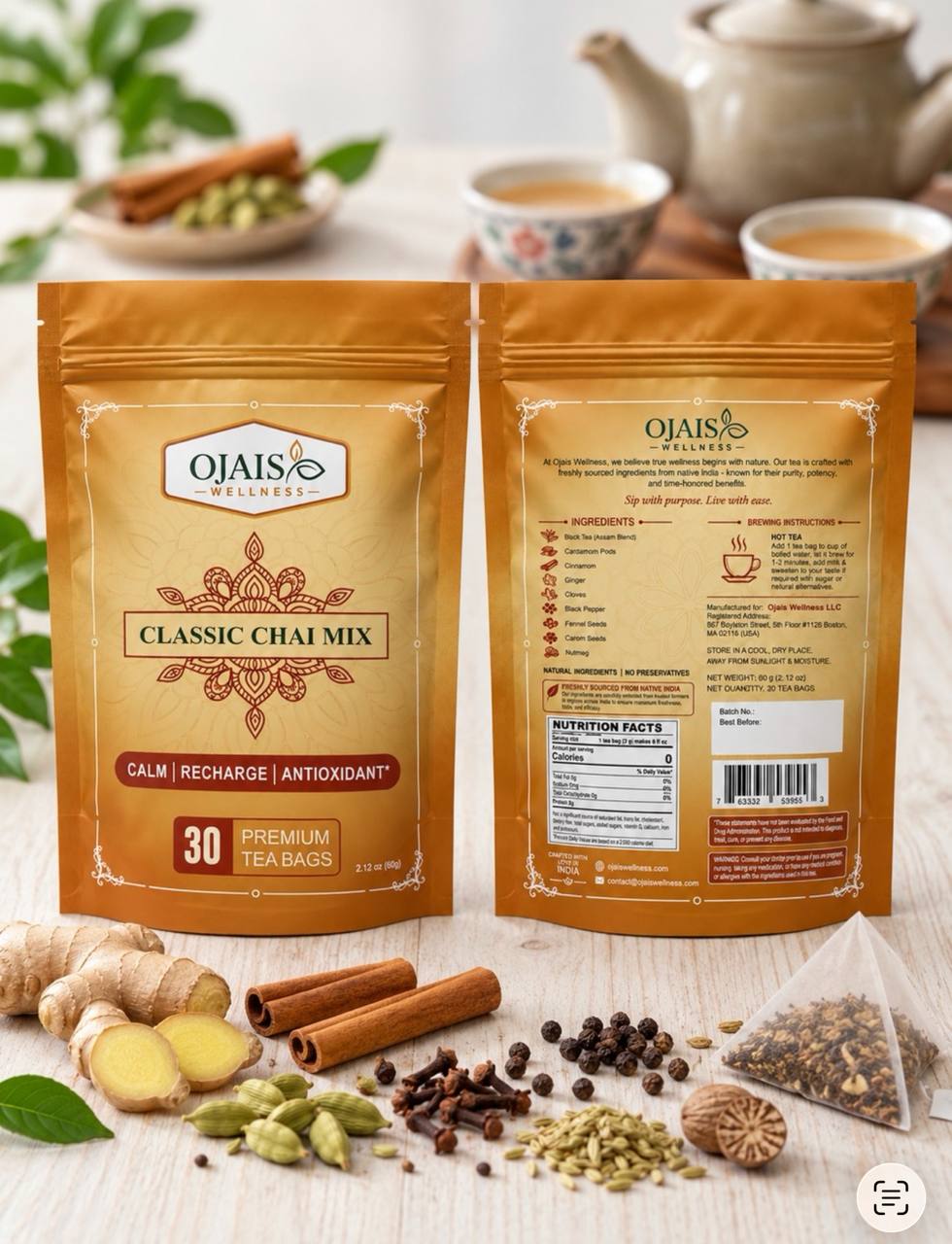 Organic Chai Teabags