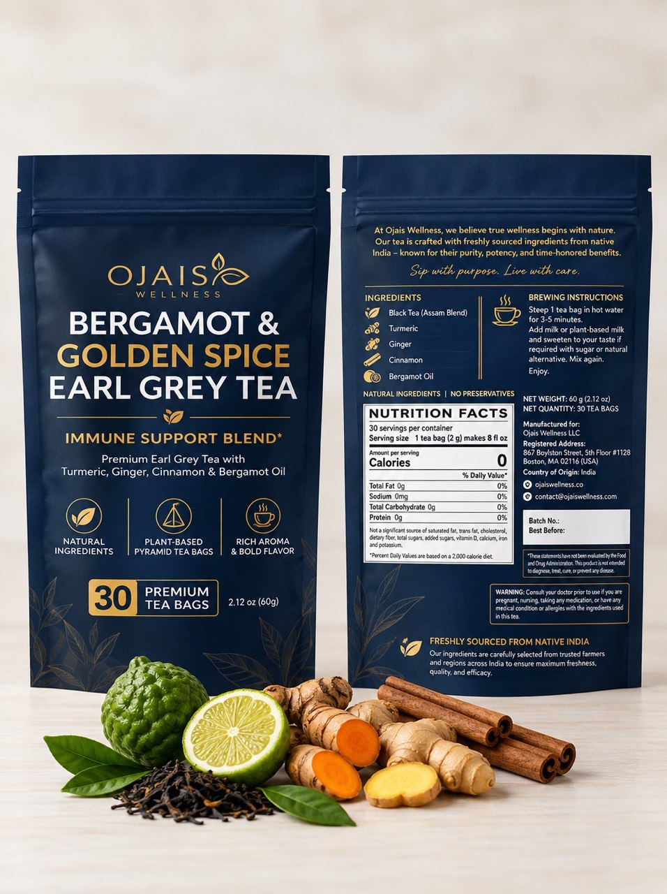 Bergamot Golden Tea