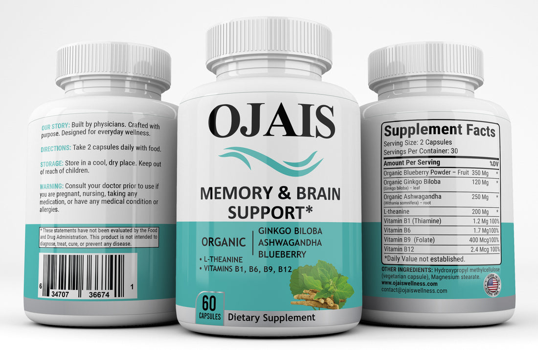 Get Memory & Brain Support Capsules for Wellness | Ojais Wellness